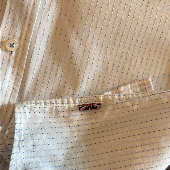 English Laundry Men's Blue and White Dress Shirt size 15 1/2 32/33 - Picture 7 of 11
